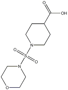 1-(吗啉-4-基磺酰基)哌啶-4-羧酸, 897766-44-8, 结构式