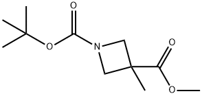 Methyl 1-Boc-3-methylazetidine-3-carboxylate Structure