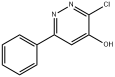3-氯-6-苯基-哒嗪-4-酚 结构式
