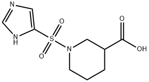 1-(1H-imidazol-4-ylsulfonyl)piperidine-3-carboxylic acid Structure