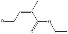 (Z)-ethyl 2-methyl-4-oxobut-2-enoate Structure