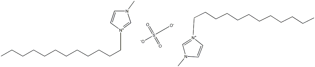 1-十二烷基-3-甲基-1H-咪唑硫酸盐 结构式