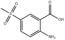 2-氨基-5-甲砜基苯甲酸 结构式