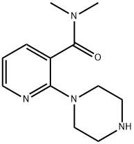 N,N-Dimethyl-2-(1-piperazinyl)nicotinamide hydrochloride Structure