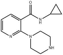 N-环丙基-2-(1-哌嗪基)烟碱盐酸盐, 902836-65-1, 结构式