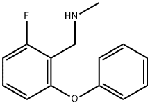 2-Fluoro-N-methyl-6-phenoxybenzylamine hydrochloride Struktur