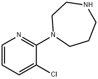 1-(3-CHLORO-2-PYRIDYL)HOMOPIPERAZINE Structure
