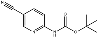 2-(BOC-AMINO)-5-CYANOPYRIDINE 化学構造式