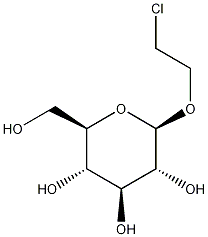 2-氯乙基 BETA-D-吡喃葡萄糖苷, 90318-86-8, 结构式