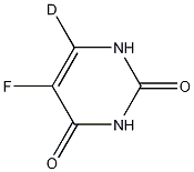 5-Fluorouracil-6-d1 结构式