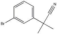 2-(3-Bromophenyl)-2-methylpropanenitrile 化学構造式