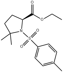 ethyl 5,5-dimethyl-1-tosylpyrrolidine-2-carboxylate Structure