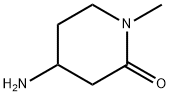 4-AMINO-1-METHYLPIPERIDIN-2-ONE HYDROCHLORIDE, 90673-40-8, 结构式