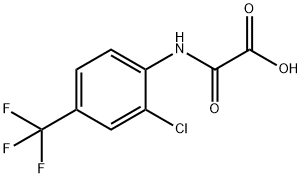 2-[[2-Chloro-4-(trifluoromethyl)phenyl]amino]-2-oxo-acetic acid 结构式