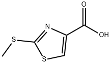 2-(methylthio)-1,3-thiazole-4-carboxylic acid Struktur