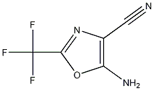 5-AMINO-2-(TRIFLUOROMETHYL)OXAZOLE-4-CARBONITRILE Structure