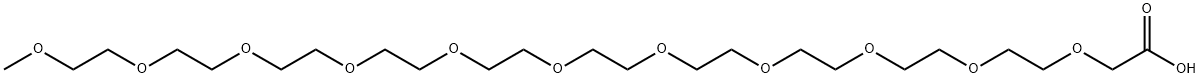 3,6,9,12,15,18,21,24,27,30,33-Undecaoxatetratriacontanoic acid Struktur