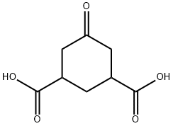 5-Oxo-1,3-cyclohexanedicarboxylic acid 化学構造式