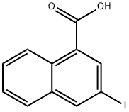 3-Iodonaphthalene-1-carboxylic acid 结构式
