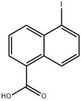 5-ヨードナフタレン-1-カルボン酸 化学構造式