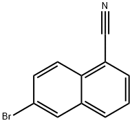 6-Bromonaphthalene-1-carbonitrile Structure