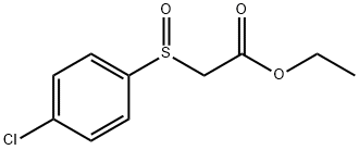 Ethyl 2-(4-chlorophenylsulfinyl)acetate 化学構造式