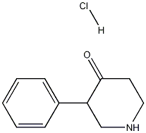 3-苯基哌啶-4-酮盐酸盐, 910875-39-7, 结构式
