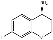 (R)-7-フルオロクロマン-4-アミン 化学構造式