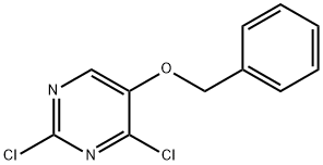 5-(ベンジルオキシ)-2,4-ジクロロピリミジン 化学構造式