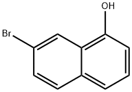 7-Bromo-1-hydroxynaphthalene Struktur