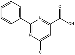 6-chloro-2-phenyl-pyrimidine-4-carboxylic acid Structure