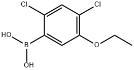 (2,4-二氯-5-乙氧基苯基)硼酸 结构式