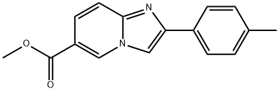 6-(Methoxycarbonyl)-2-(4-methylphenyl)imidazo[1,2-a]pyridine Struktur