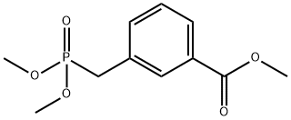 methyl 3-((dimethoxyphosphoryl)methyl)benzoate 结构式