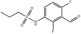 N-(2,4-difluoro-3-formylphenyl)propane-1-sulfonamide Struktur