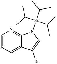 3-溴-1-[三(1-甲基乙基)硅基]-1H-吡咯并[2,3-B]吡啶,918525-02-7,结构式