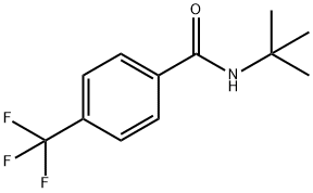 N-叔丁基-4-(三氟甲基)苯甲酰胺 结构式