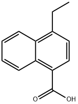 4-エチル-1-ナフトエ酸 化学構造式