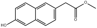 6-羟基-2-萘乙酸甲酯 结构式