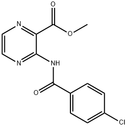 3-[(4-Chlorobenzoyl)amino]pyrazine-2-carboxylic acid methyl ester 结构式