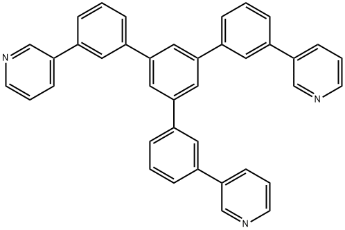 1,3,5-トリス[3-(3-ピリジル)フェニル]ベンゼン 化学構造式
