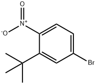 4-bromo-2-tert-butyl-1-nitrobenzene 化学構造式