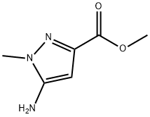 5-氨基-1-甲基吡唑-3-甲酸甲酯, 92406-53-6, 结构式
