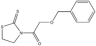Ethanone, 2-(phenylmethoxy)-1-(2-thioxo-3-thiazolidinyl)- Structure
