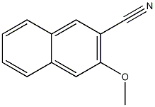 3-メトキシナフタレン-2-カルボニトリル 化学構造式