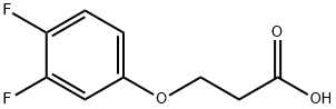 3-(3,4-difluorophenoxy)propanoic acid 化学構造式