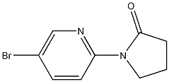 1-(5-Bromopyridin-2-yl)pyrrolidin-2-one 化学構造式