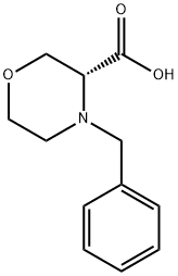 (R)-4-Benzyl-3-morpholinecarboxylic Acid Structure