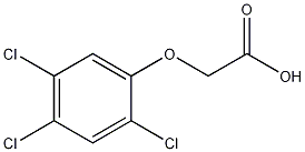 (2,4,5-Trichlorophenoxy)acetic acid,93-76-5,结构式