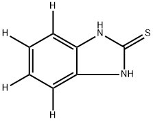 2-Mercaptobenzimidazole-d4, 931581-17-8, 结构式